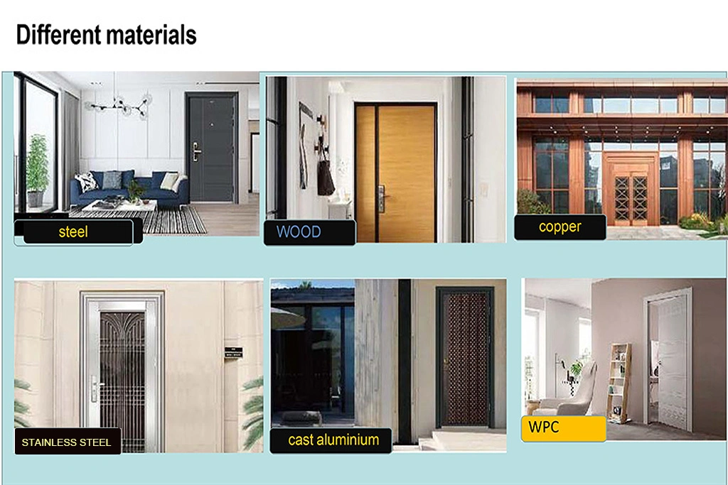 Modern Steel Reinforced Exterior Steel Metal Door Others Fancy Safety Security Doors Cheap Price